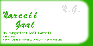 marcell gaal business card
